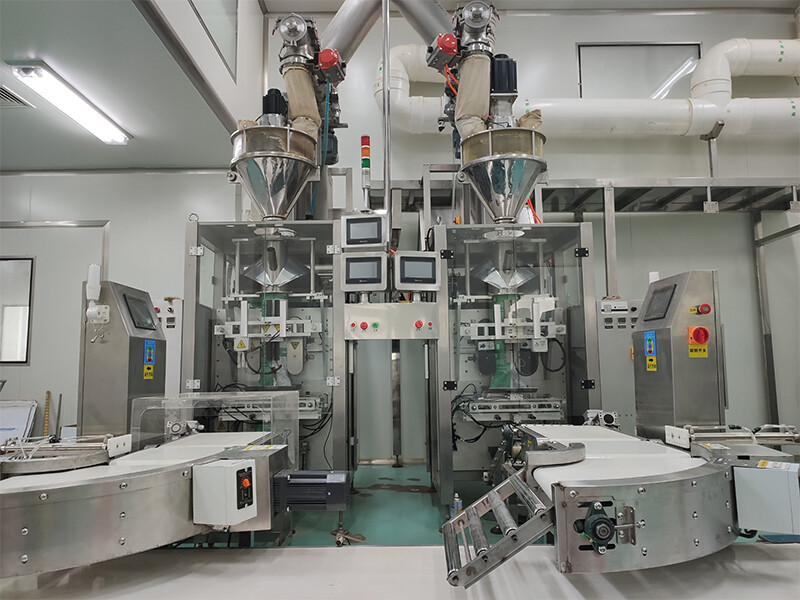 中藥粉劑包裝機客戶現場